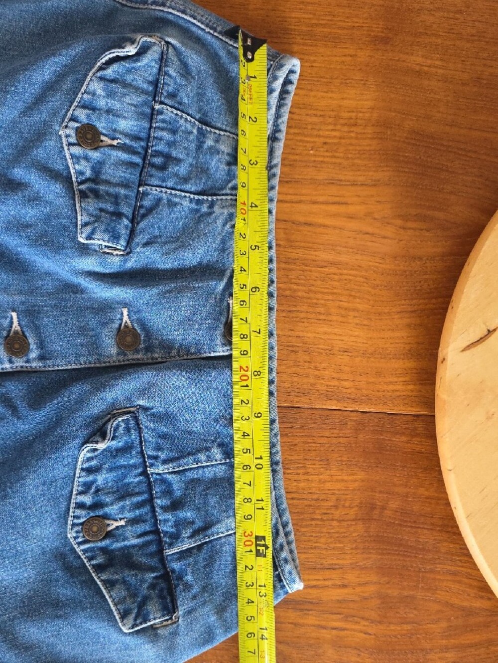Denim Button-Front Skirt - Picture 4 of 5